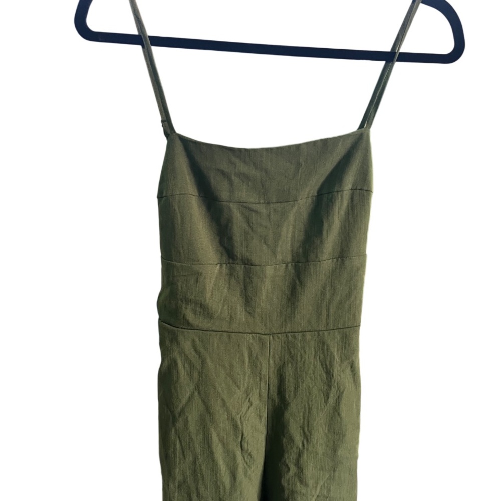 Green Spaghetti Strap Jumpsuit